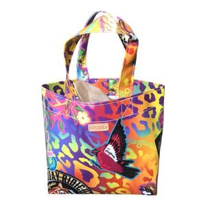 Consuela Cami Grab n' Go Mini Tote Bag Multicolor Bird Print Viva Babe Mexico